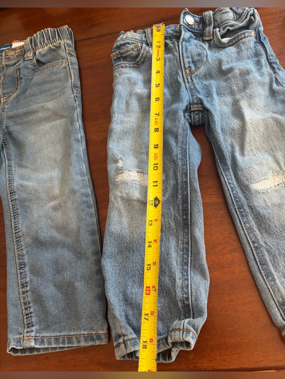 2T Lot Of 3 Pair Of Jeans Old Navy And Jumping Beans 2 Straight And 1 Skinny - Picture 12 of 16